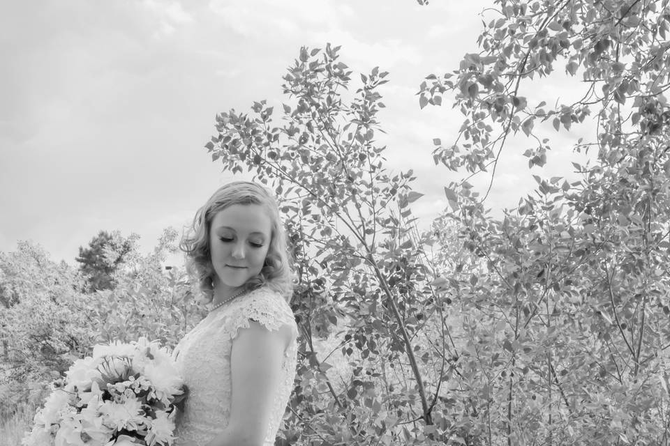 Blushing bride