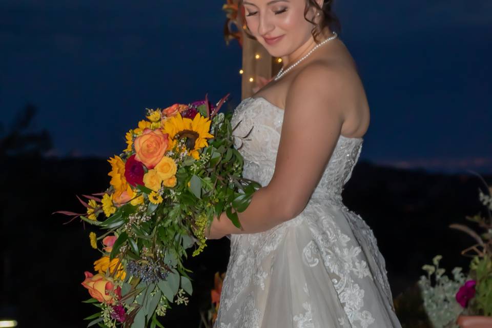 Blushing bride