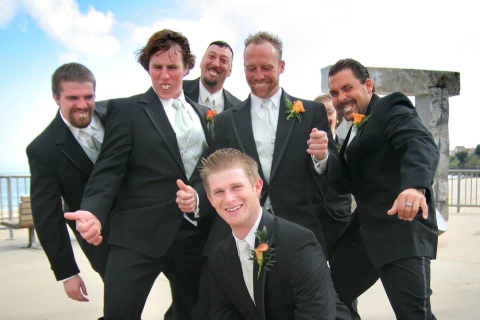 Funny groomsmen