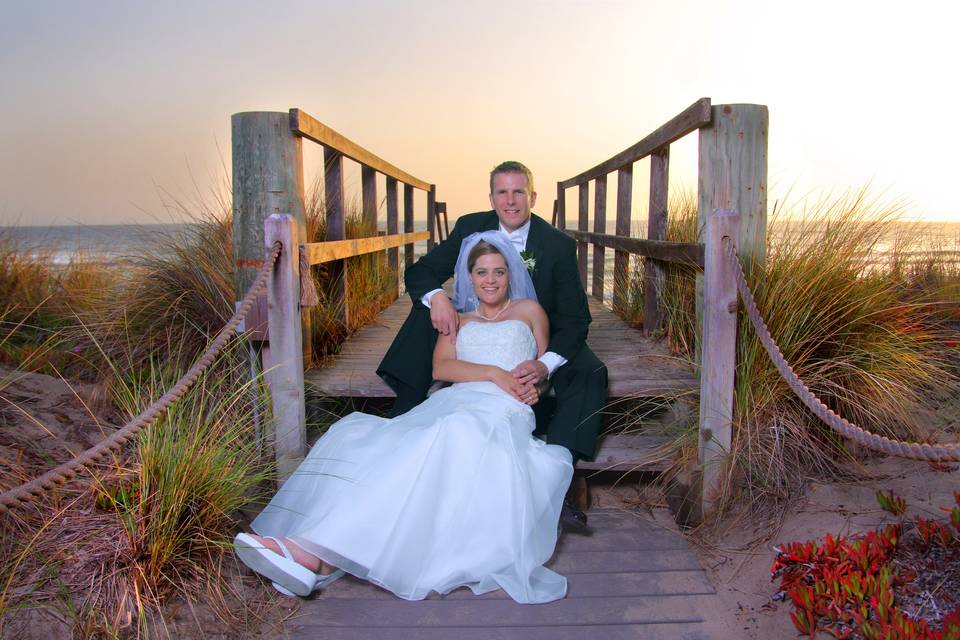 Watsonville beach bride