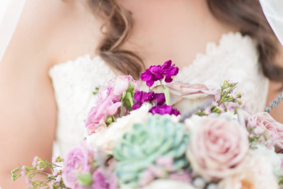 Smiling bride