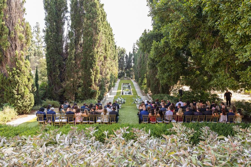 Ceremony at Villa del Sol d'Or