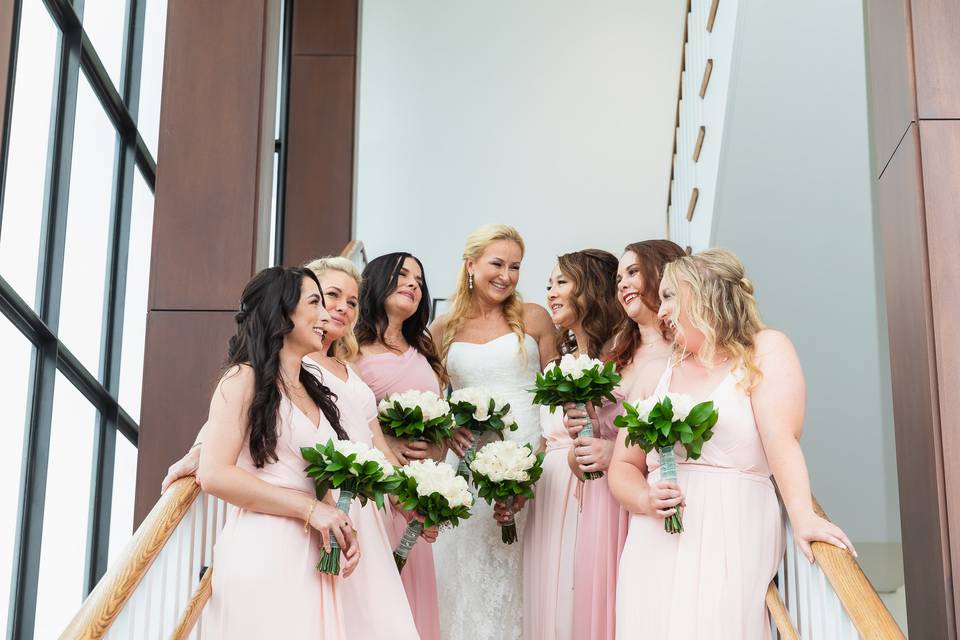 Bride and Bridesmaids