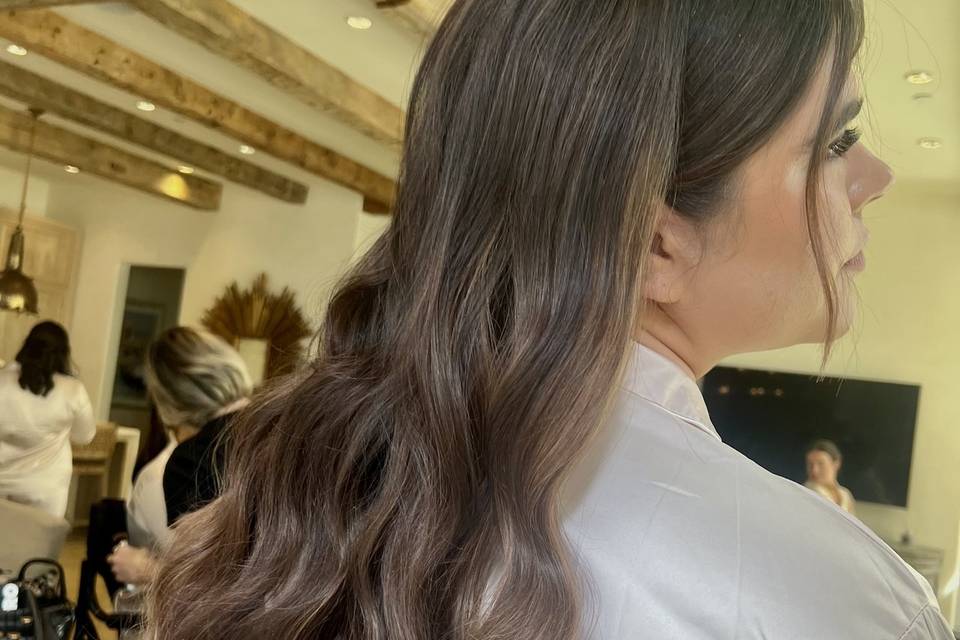 Bridesmaid hair