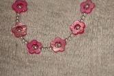 Beautiful Mother of Pearl and white necklace set for the Flower Girl. Custom jewelry designs available for ANY member of the Bridal party. All Renee needs is the wedding colors and style desired.