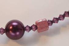 Custom design lavender Swarovski crystal and mauve earrings, bracelet and necklace for the Bride or bridal party in any style and length. All Renee needs is YOUR wedding colors.