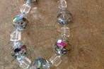 Beautiful crystal necklace design can be a Custom jewelry designs for the Bride or bridal party in any style and length. All Renee needs is YOUR wedding colors.