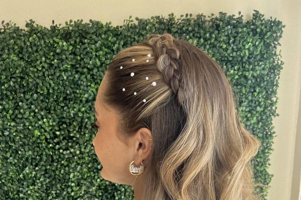 Braided Headband w/ Curls
