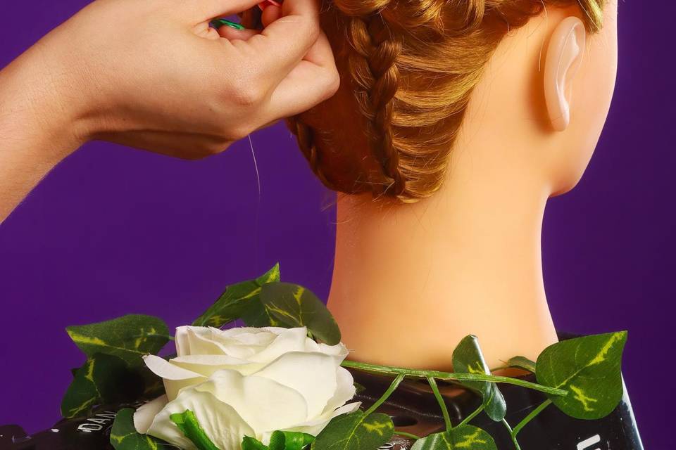 Flower Braid Buns