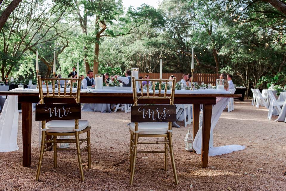 Reception table