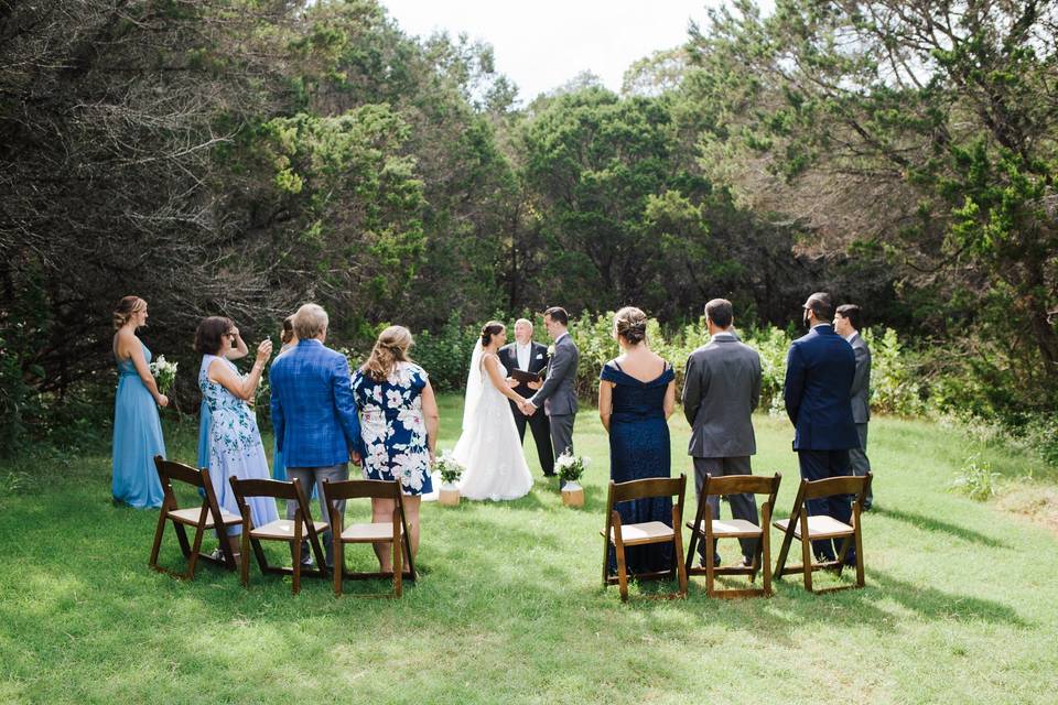 Backyard ceremony
