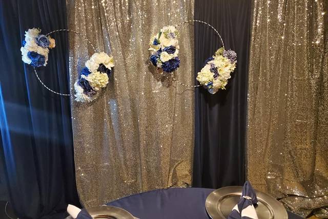 Navy Blue and Silver Setup