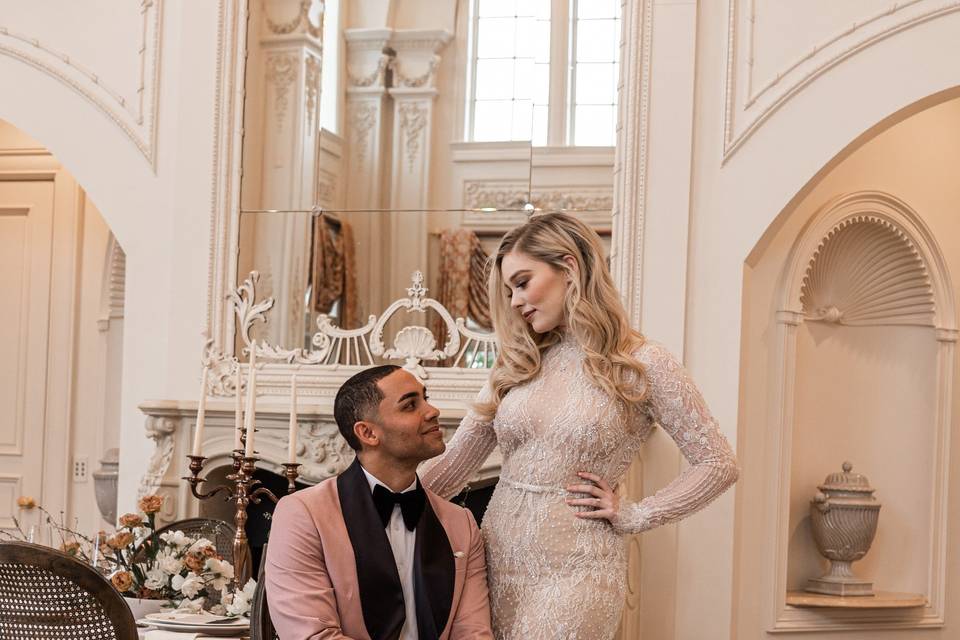 Sophisticated couple portrait