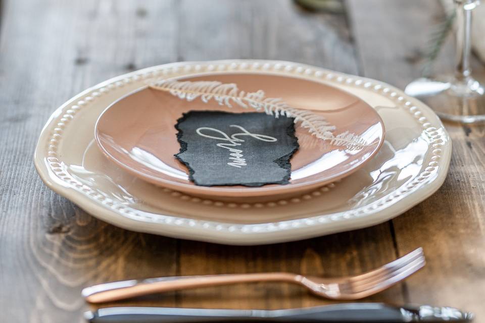 Elegant guest table