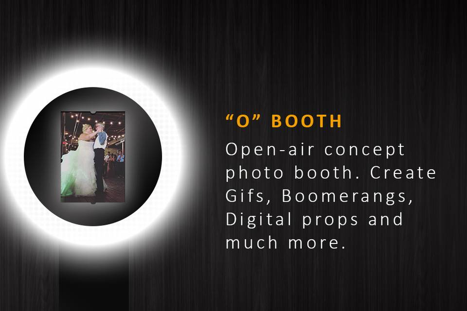 Open-air concept photo booth