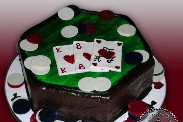 Poker Groom's Cake