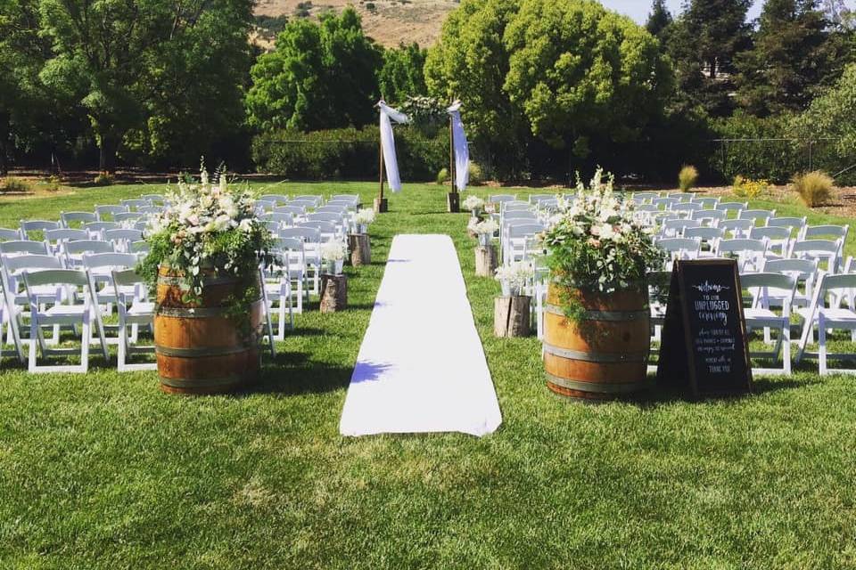 Ceremony at a private home