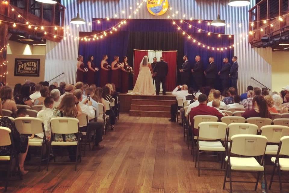 Indoor ceremony