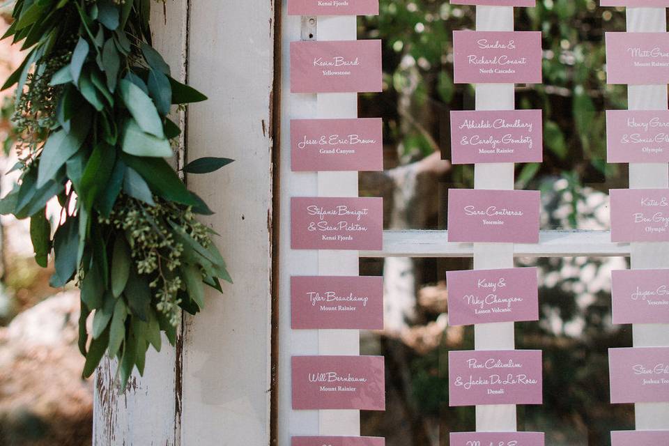 Escort cards