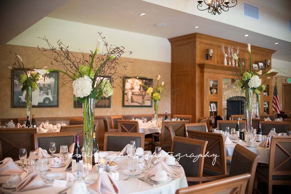 Decorated dining room