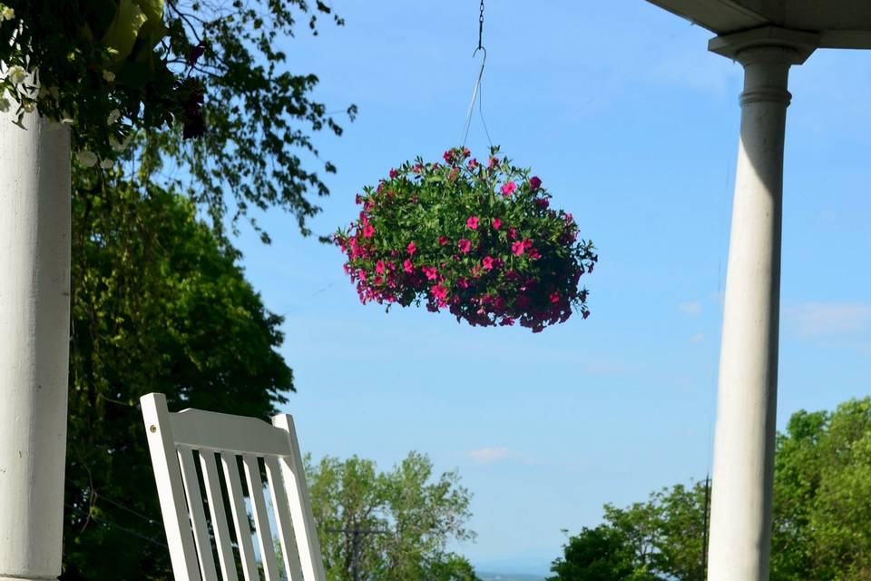 Wrap-around porch