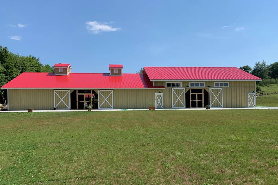 The Barns and north meadow.