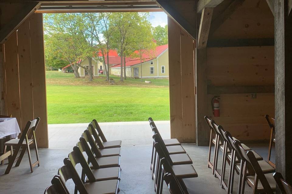 View of main houses from Barns