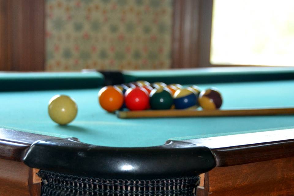 The Inn's billiards room.