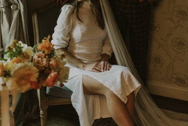 Retro Bridal Portrait