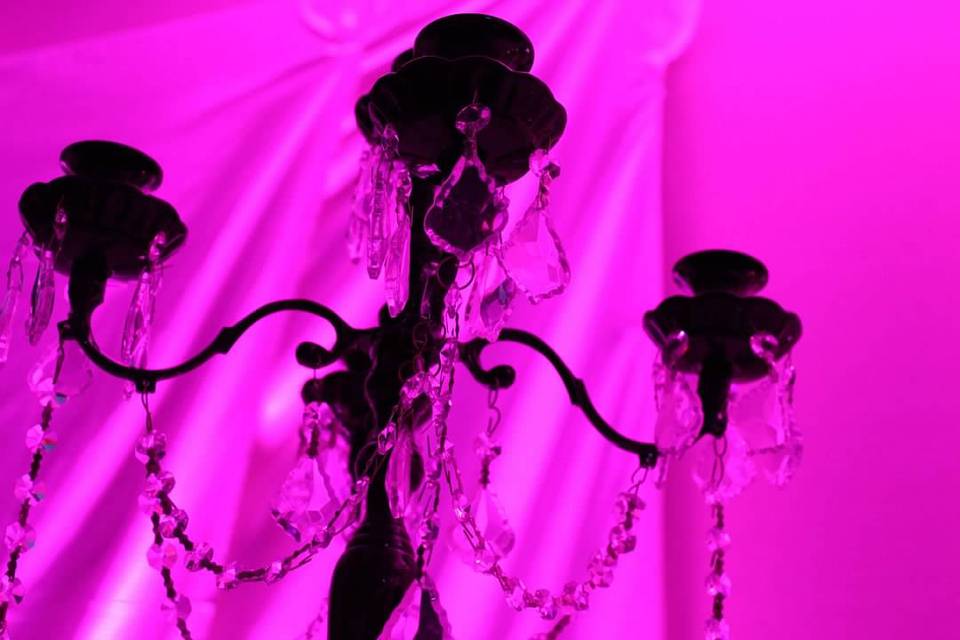 Crystal dripping candelabra