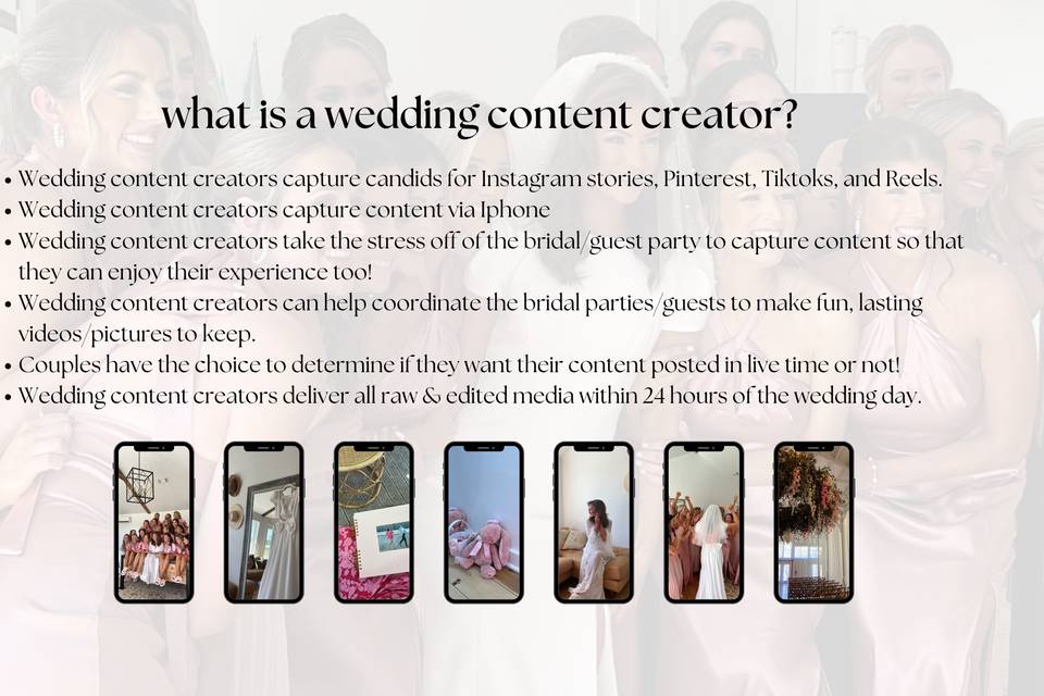 What is a wedding content