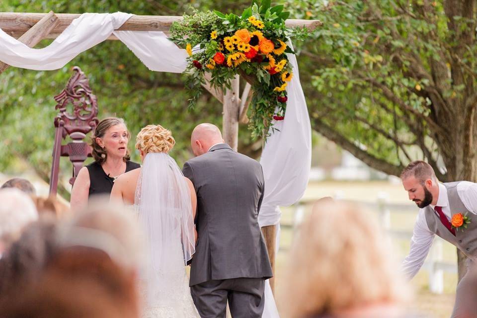 Couple getting married