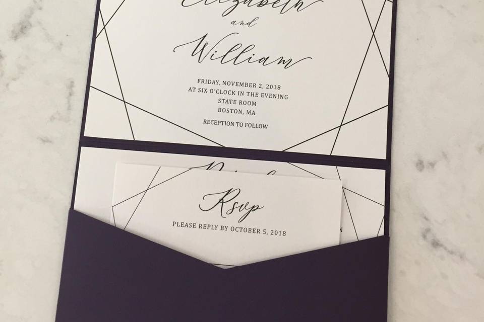 Geometric invite