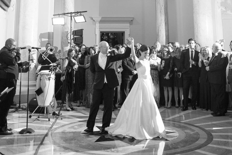 First dance as newlyweds