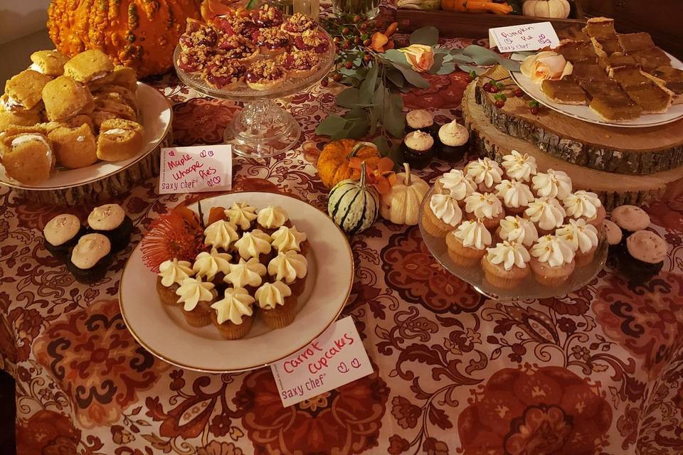Fall dessert table