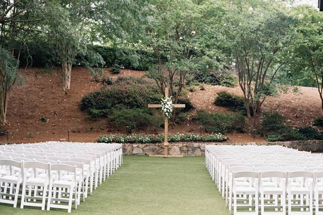 Awn ceremony with cross