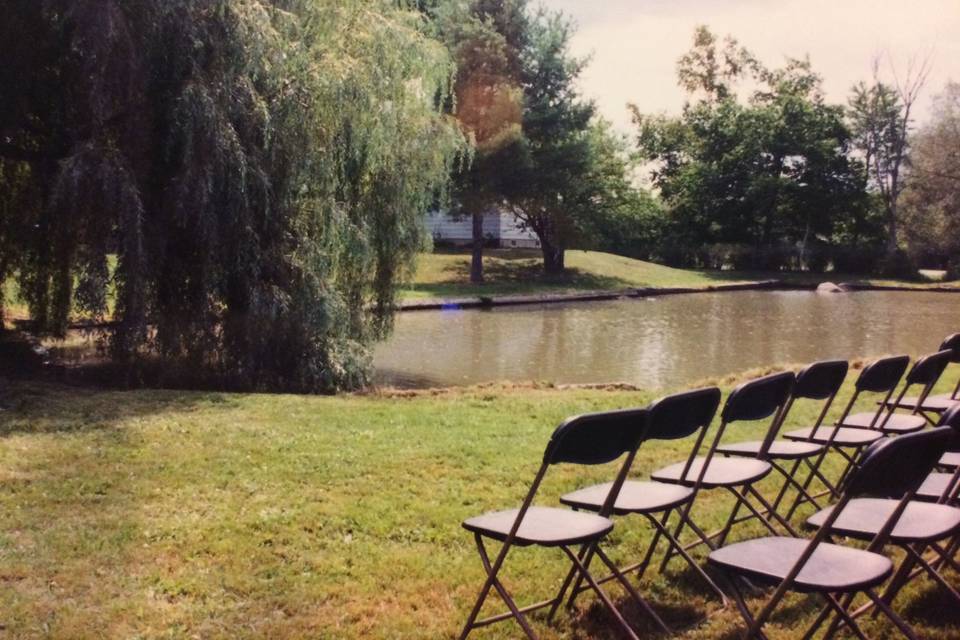 Lake at the venue