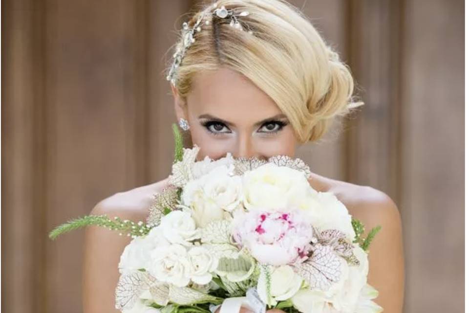 A Bride and Her Bouquet