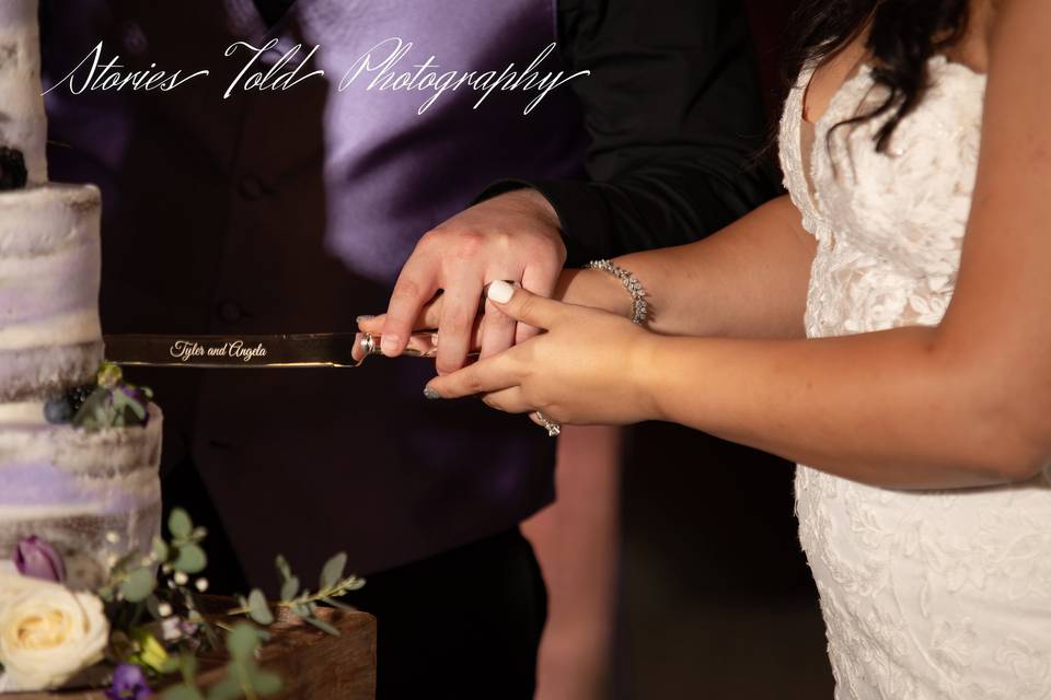 Cutting the cake