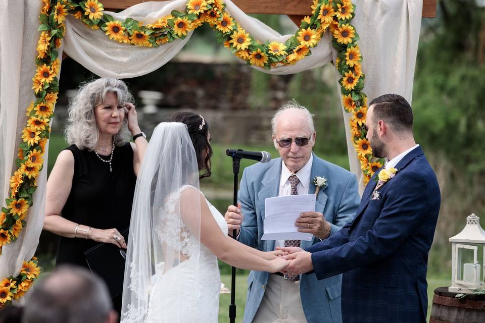 Groom's Grandfather reads