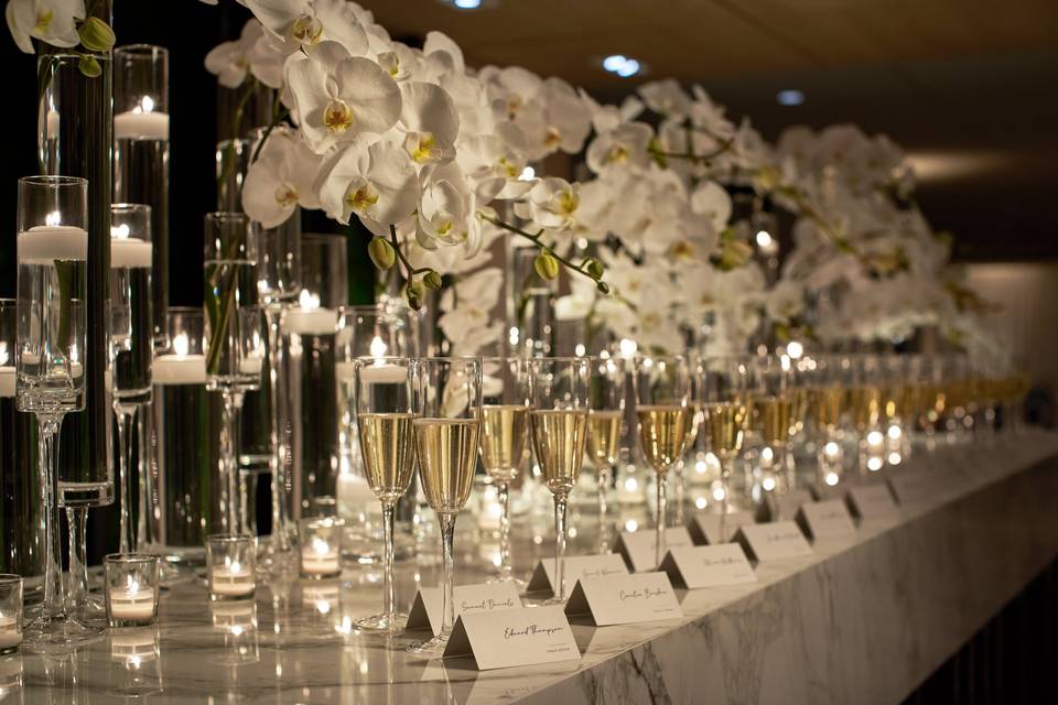 Champagne Name Table