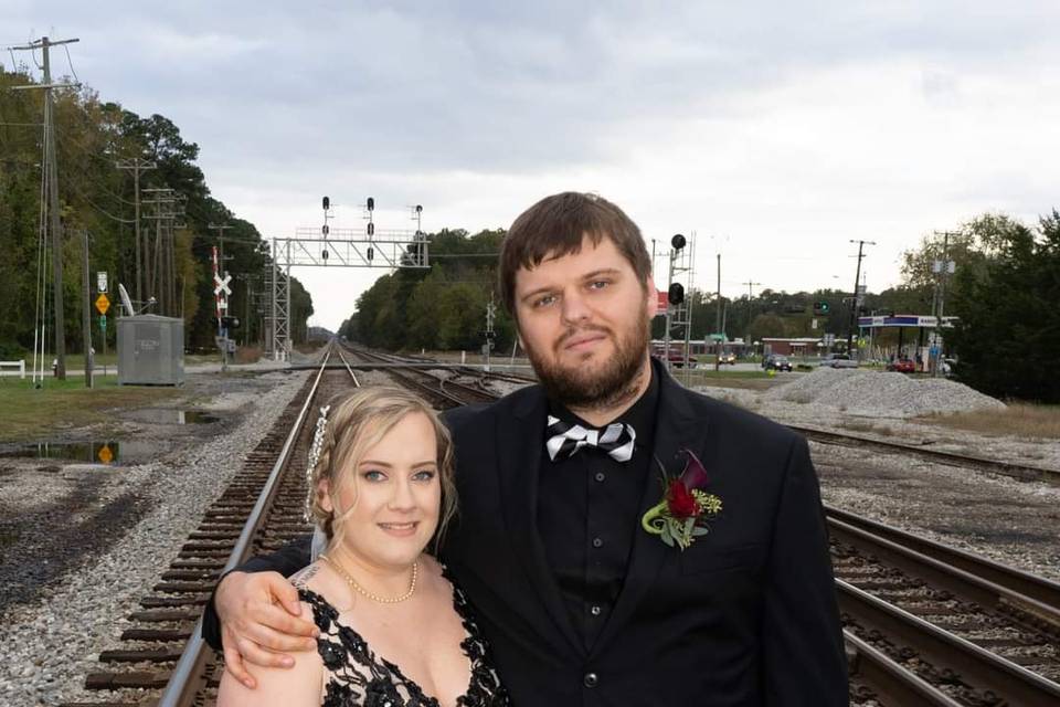 Black and White Gown