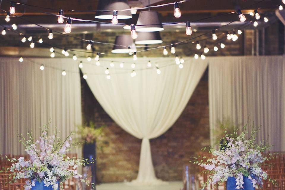 Wedding ceremony aisle