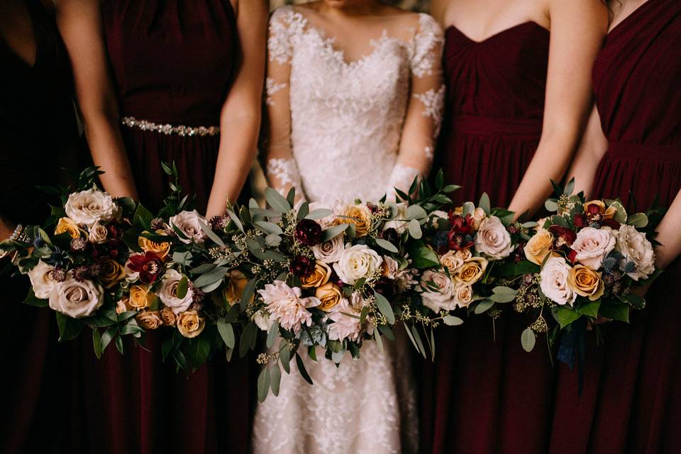 Bridal party flowers