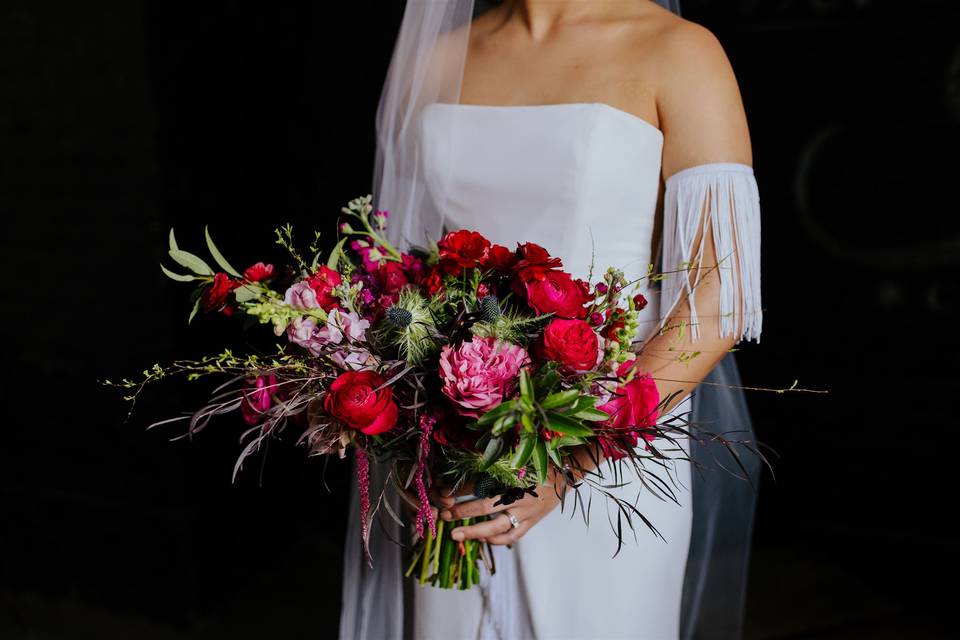 Jewel toned bouquet