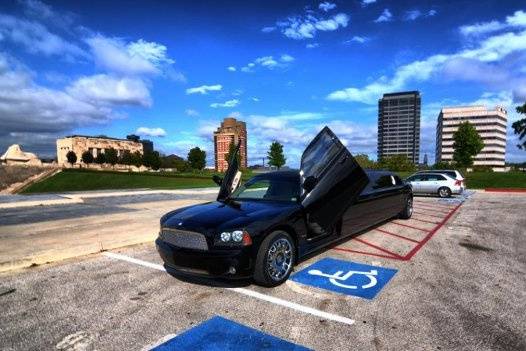 Exterior Of Horizon Limousine's Dodge Charger Limousine