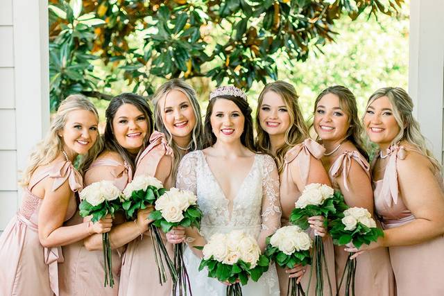 Bride and Bridesmaids