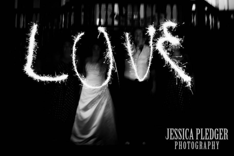 Love in sparklers