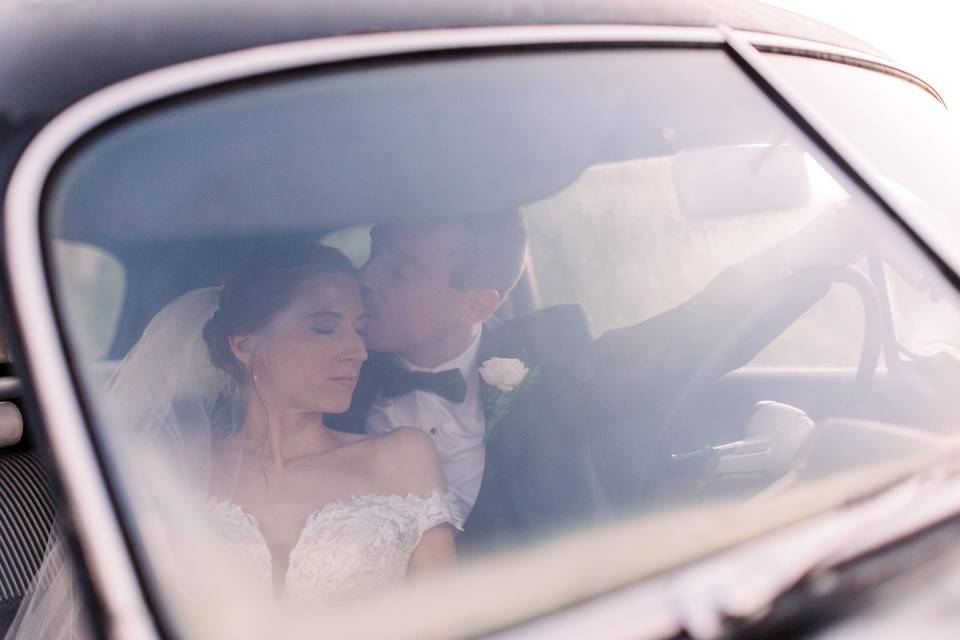 Wedding day quiet moment