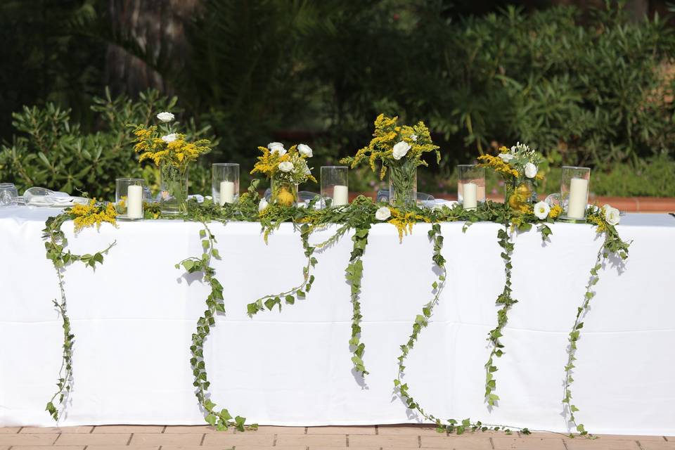 Wedding table of spouse